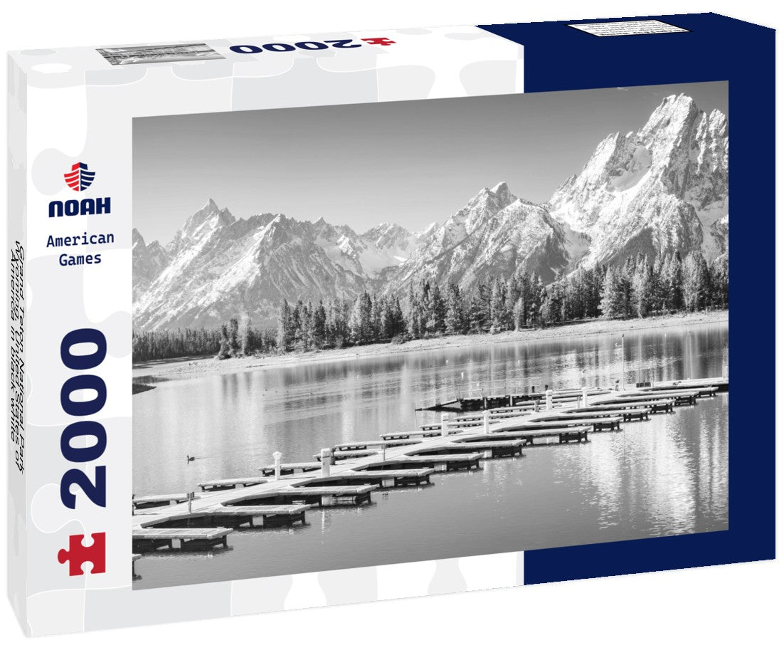 Noah Jigsaw Puzzle Grand Teton National Park, Wyoming, United States of America in black white 2000 pieces