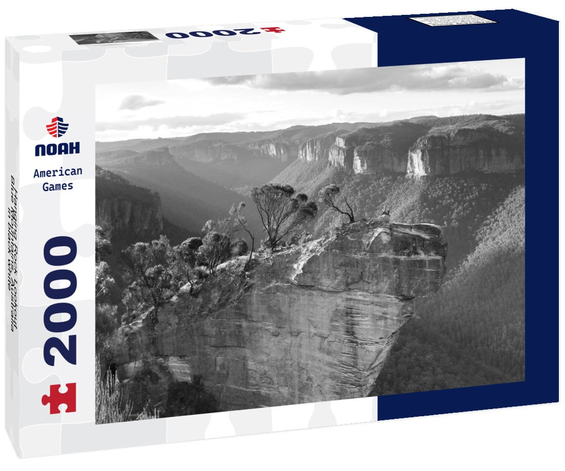 Hanging Rock Lookout, Blue Mountains, Australia 2000pc PuzzleBlack and White
