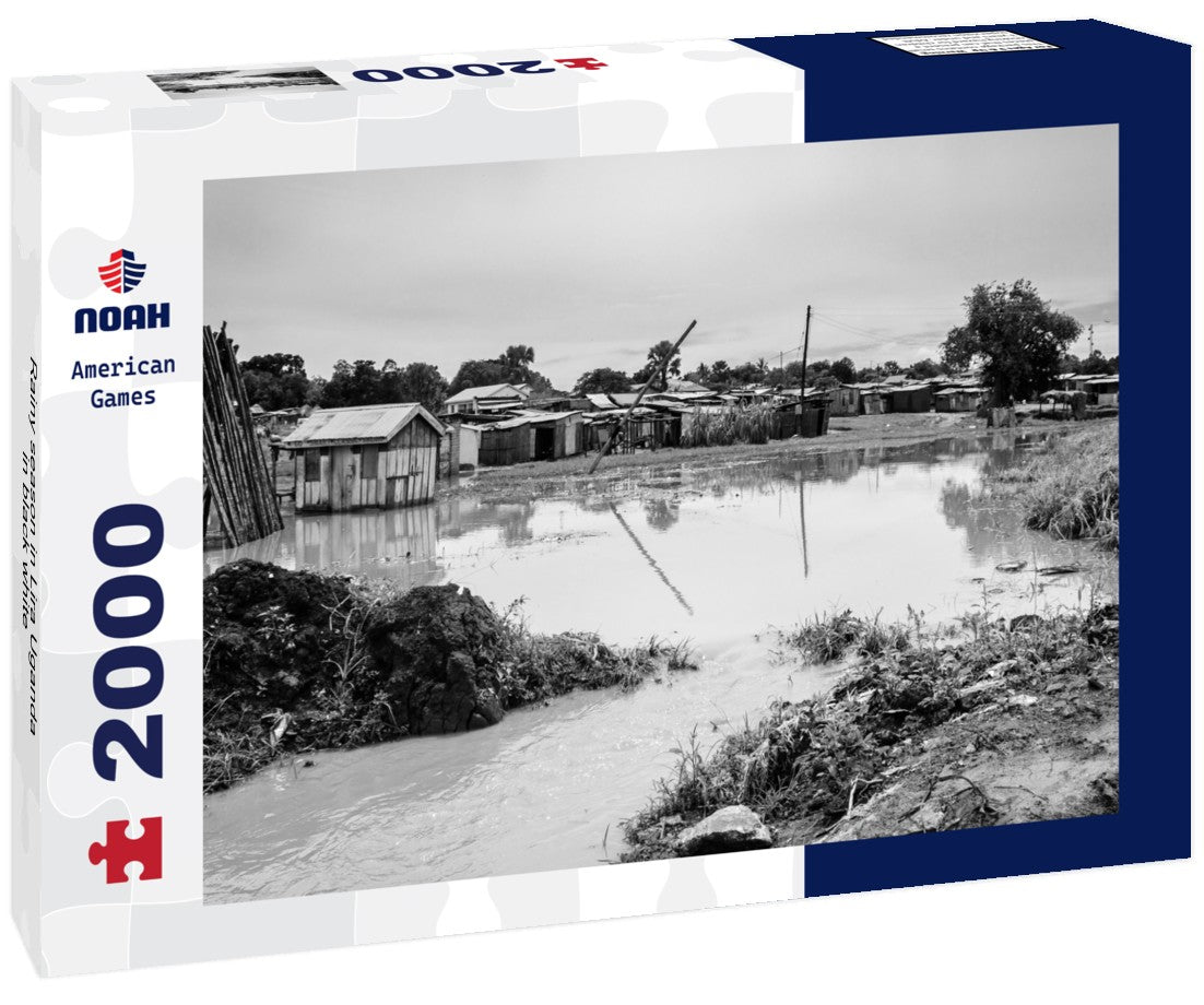 Noah Jigsaw Puzzle Rainy season in Lira Uganda in black white 2000 pieces