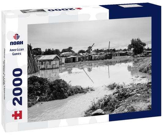 Noah Jigsaw Puzzle Rainy season in Lira Uganda in black white 2000 pieces