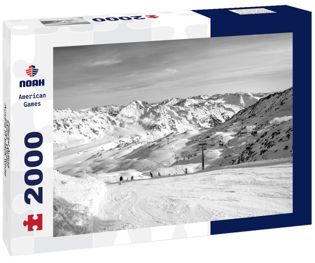 Zillertal Arena, skiing, Winter, Austria 2000pc PuzzleBlack and White