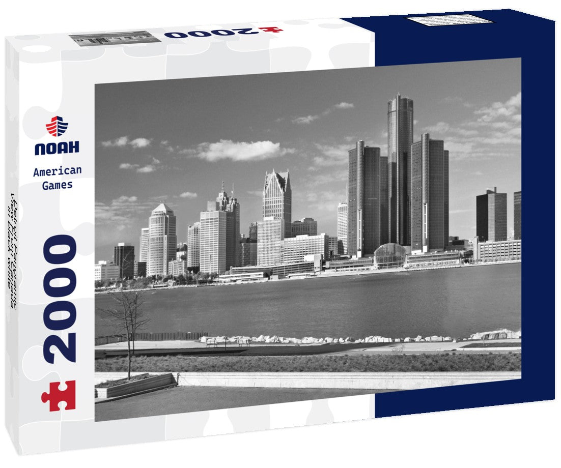 Detroit From Canada 2000pc PuzzleBlack and White