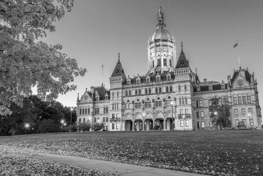 Connecticut State Capitol in Hartford, Connecticut, USA in fall 2000pc PuzzleBlack and White