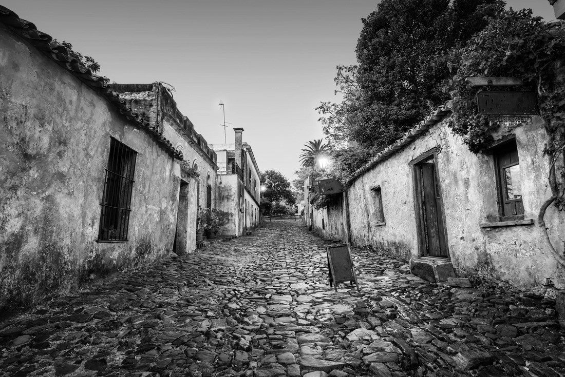 Noah Jigsaw Puzzle Colonia del Sacramento Uruguay in black white 2000 pieces
