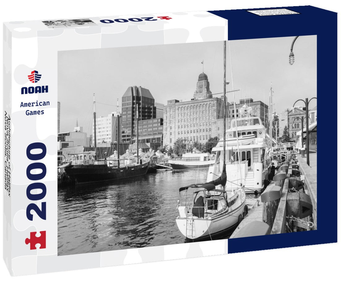 Architecture of Halifax, Nova Scotia. Halifax, Nova Scotia, Canada 2000pc PuzzleBlack and White