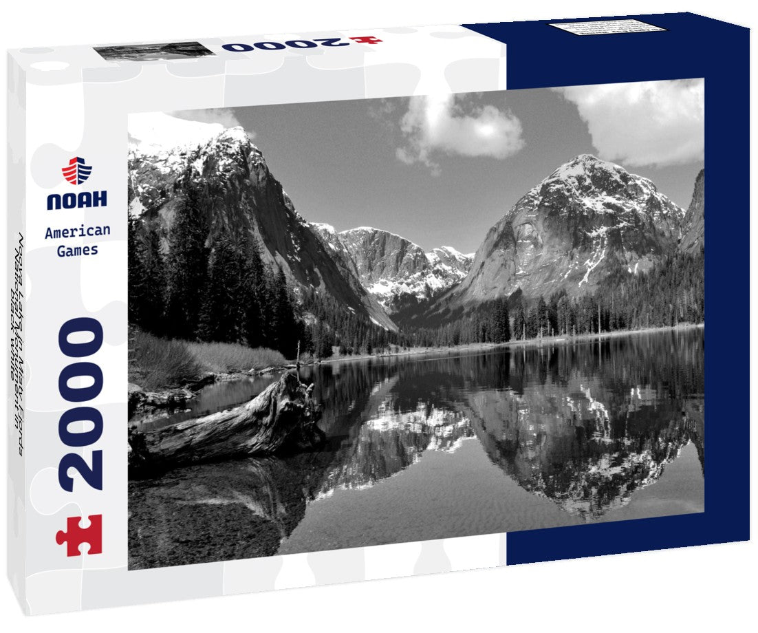 Noah Jigsaw Puzzle Nooya Lake in Misty Fjords National Monument in black white 2000 pieces