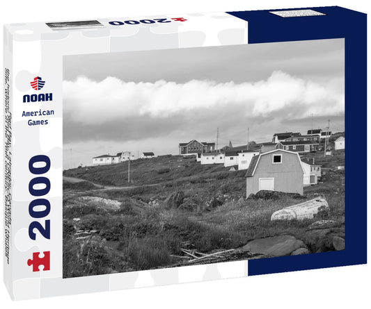 Noah Jigsaw Puzzle Red Bay, Labrador, Canada - the historic Red Bay, a UNESCO World Heritage Site, where in the 16th century. Basque whales from France and Spain were stationed in black white 2000 pieces