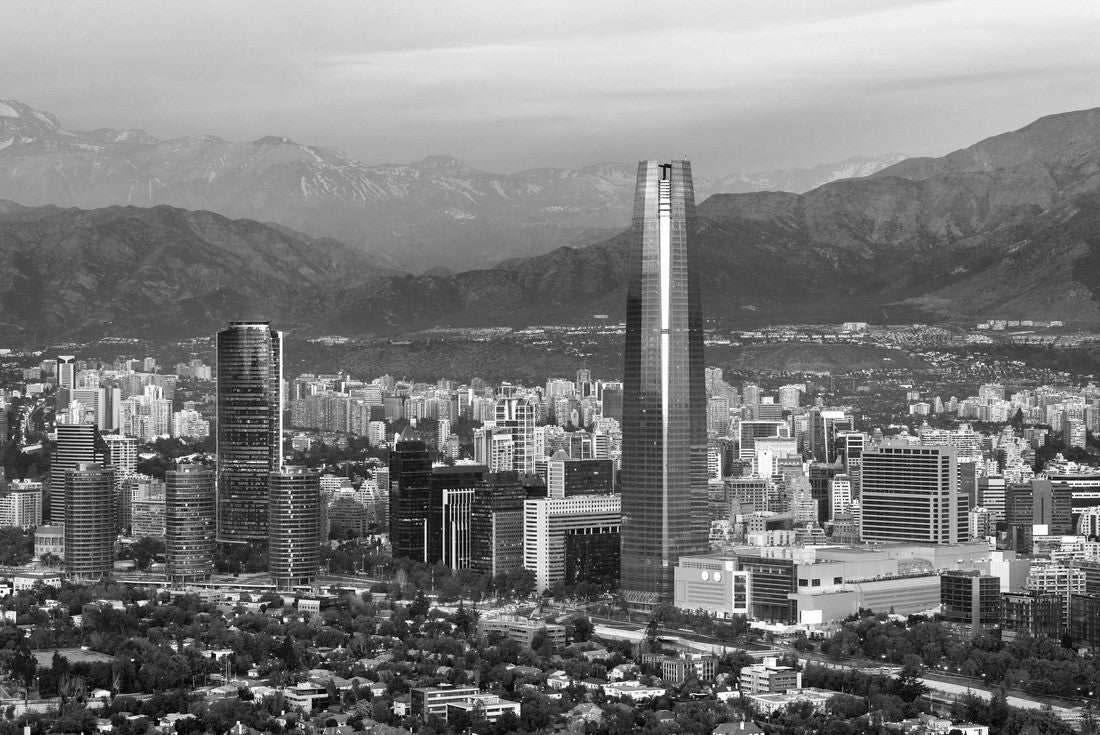 Santiago de Chile with the Andes mountain range in the background 2000pc PuzzleBlack and White