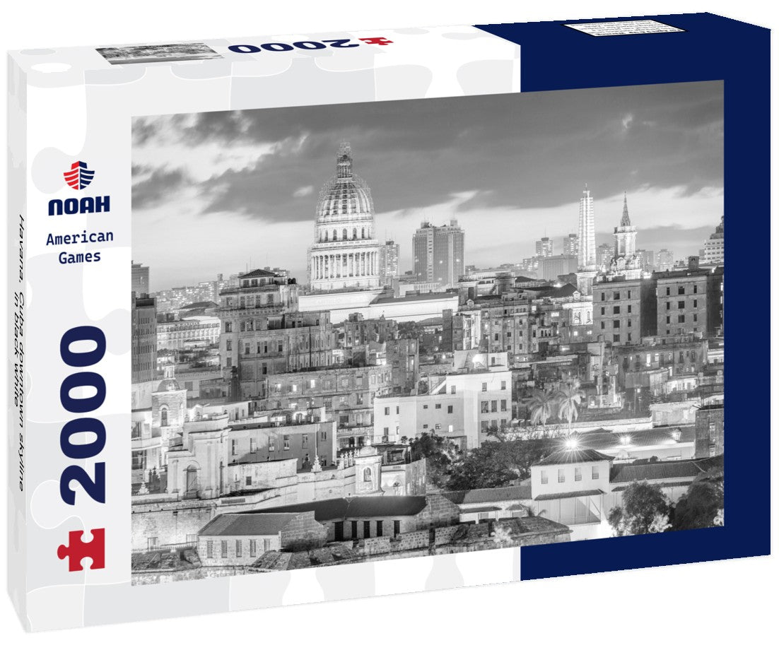 Havana, Cuba downtown skyline 2000pc PuzzleBlack and White