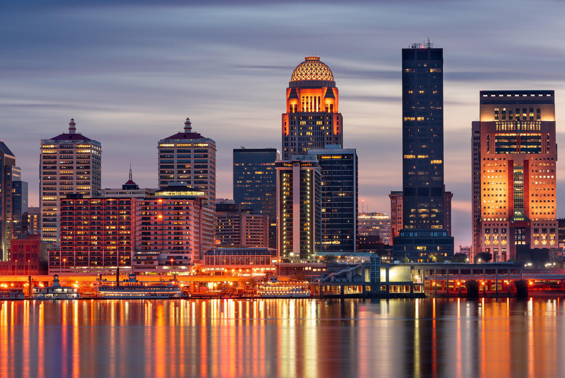 Louisville, Kentucky, USA skyline on the Ohio River at night 2000pc Puzzle