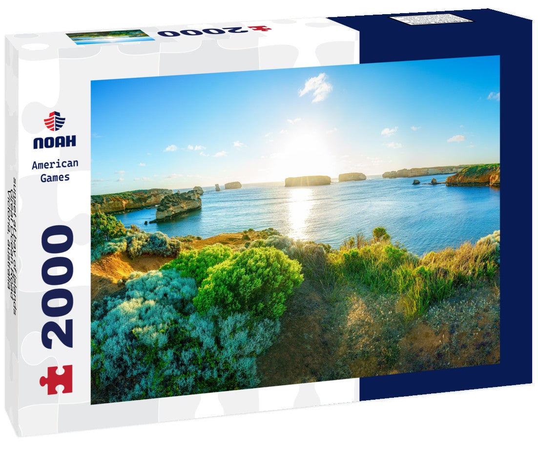 sunset at bay of islands, Great Ocean Road, Victoria, australia 2000pc Puzzle
