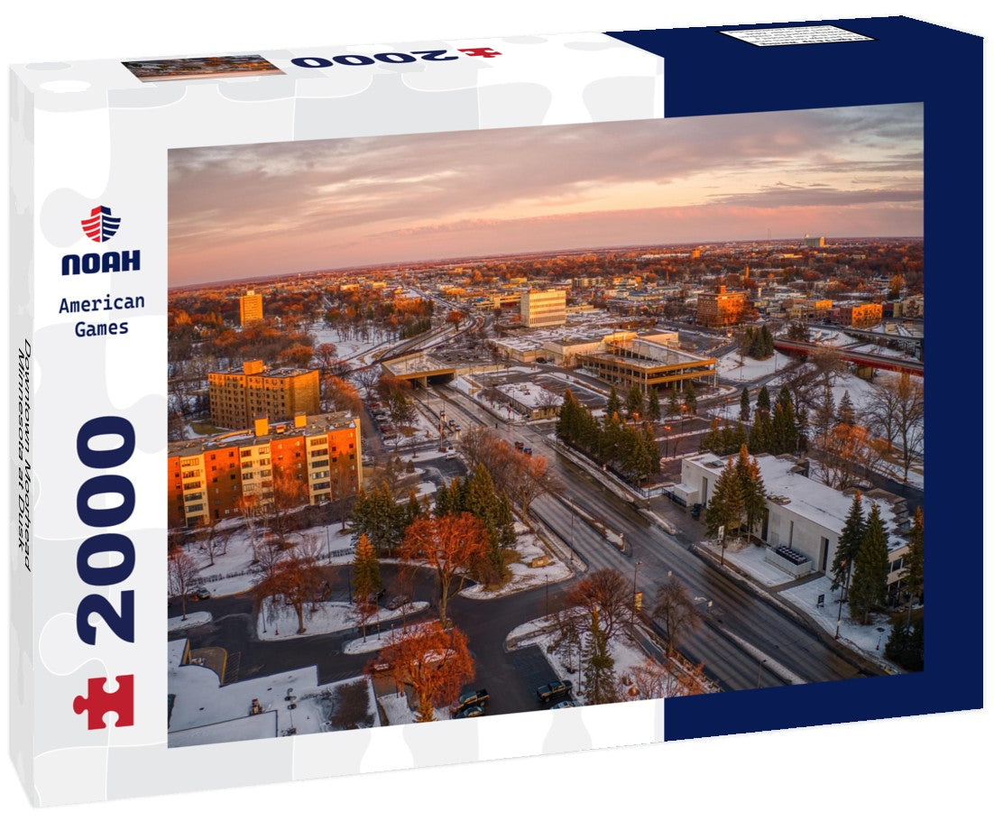 Downtown Moorhead, Minnesota at Dusk 2000pc Puzzle