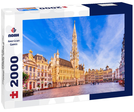 Noah Jigsaw Puzzle Brussels, Belgium. Grand Place. Market square surrounded by guild halls 2000 pieces