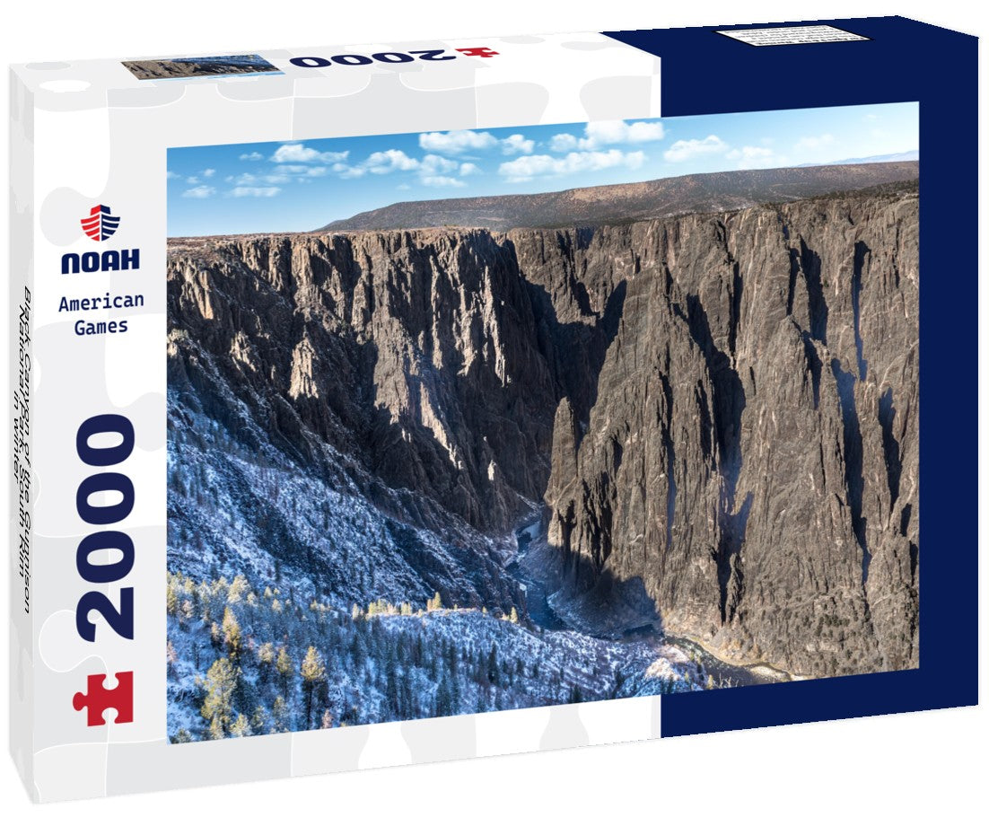 Black Canyon of the Gunnison National Park, South Rim in winter 2000pc Puzzle