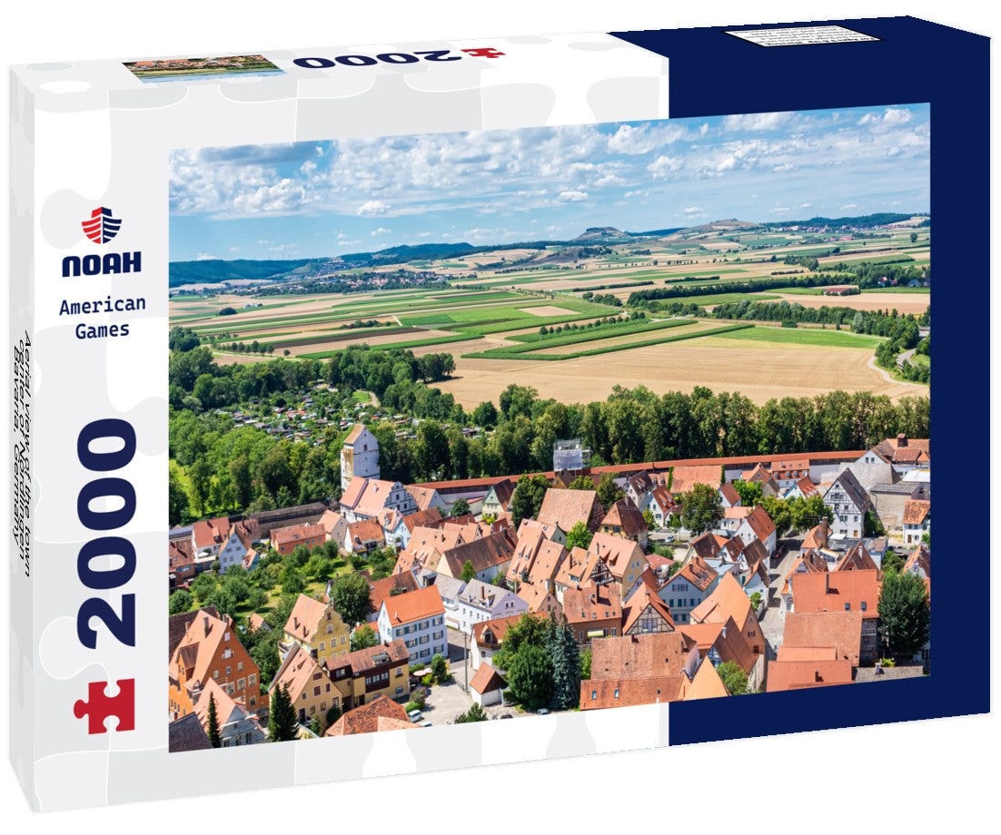 Aerial view of the town center of Nördlingen, Bavaria, Germany 2000pc Puzzle