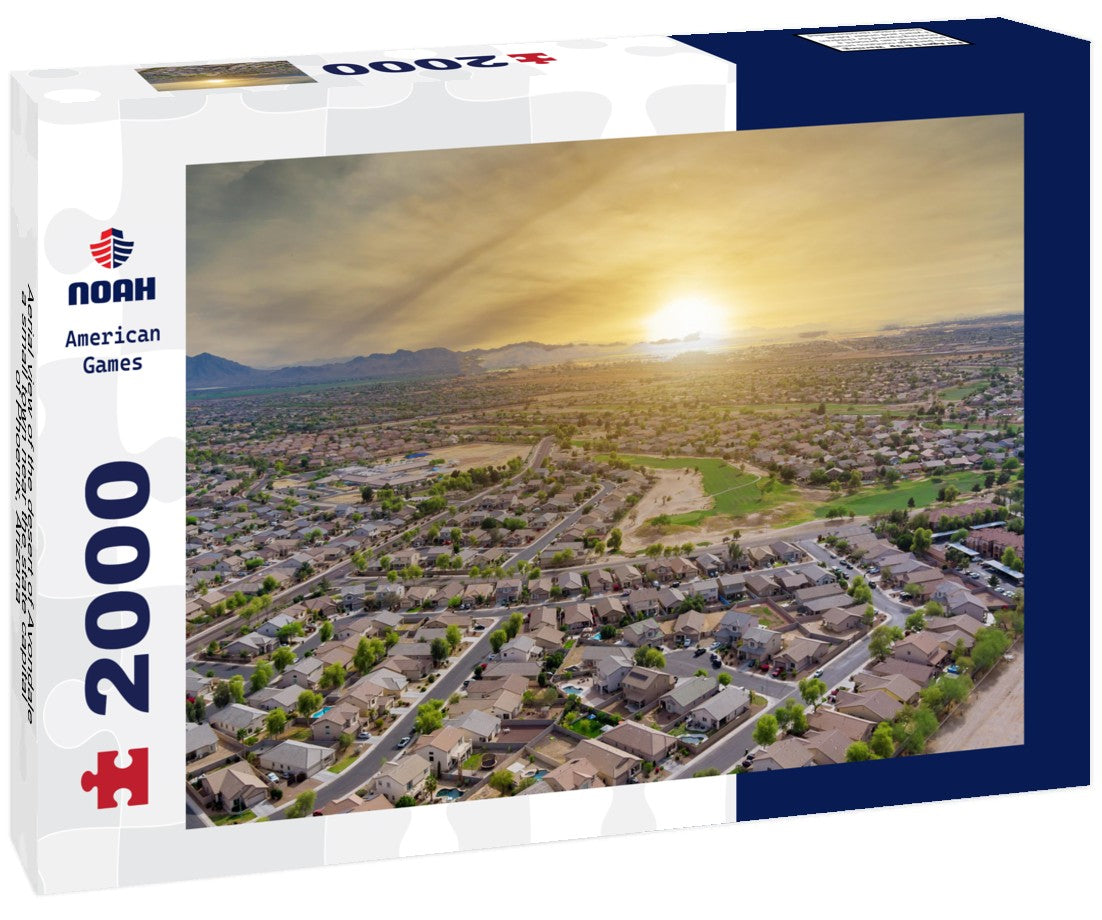 Aerial view of the desert of Avondale, a small town near the state capital of Phoenix, Arizona 2000pc Puzzle