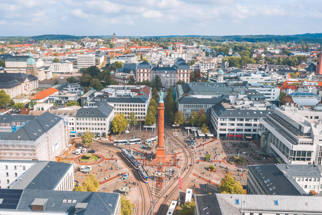 Summer cityscape of Darmstadt, Germany 2000pc Puzzle