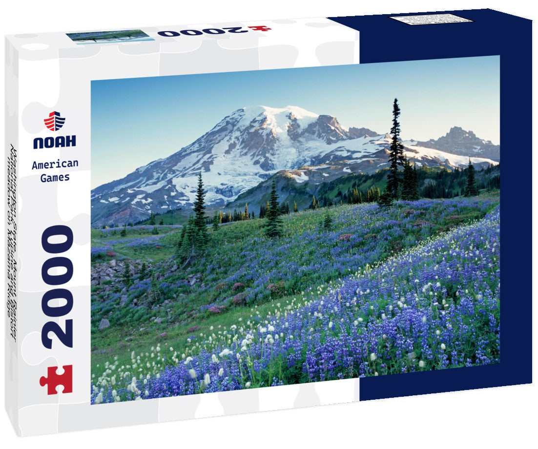 Washington State, Mount Rainier National Park, Lupine and Bistort meadow on Mazama Ridge 2000pc Puzzle