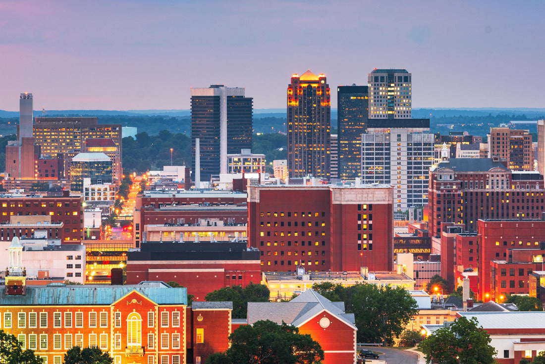 Birmingham, Alabama, USA city skyline downtown at sunset 2000pc Puzzle