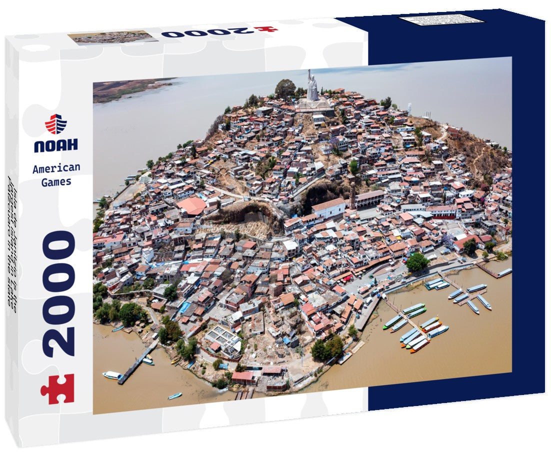 Isla de Janitzio is the largest island in Lake Pátzcuaro in the state of Michoacán, Mexico 2000pc Puzzle