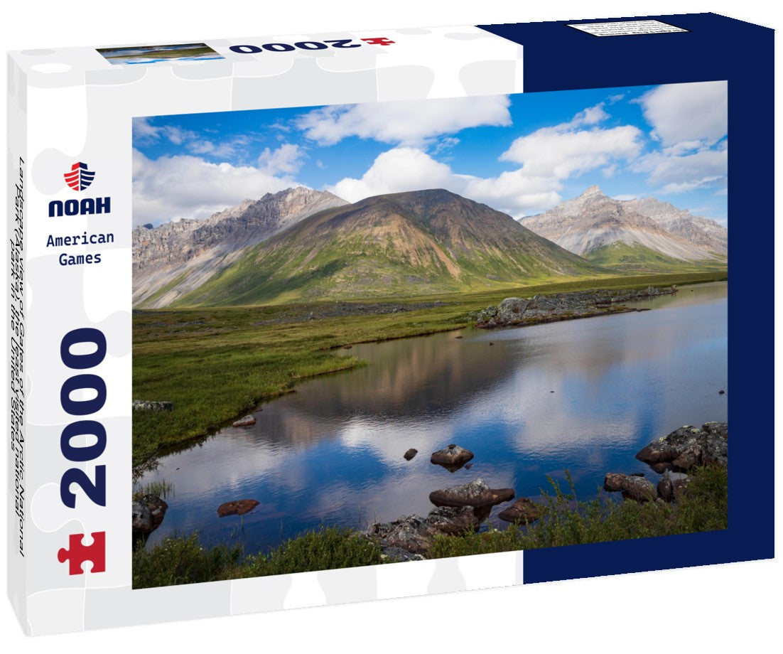 Landscape view of Gates of the Arctic National Park (Alaska), the least visited national park in the United States 2000pc Puzzle