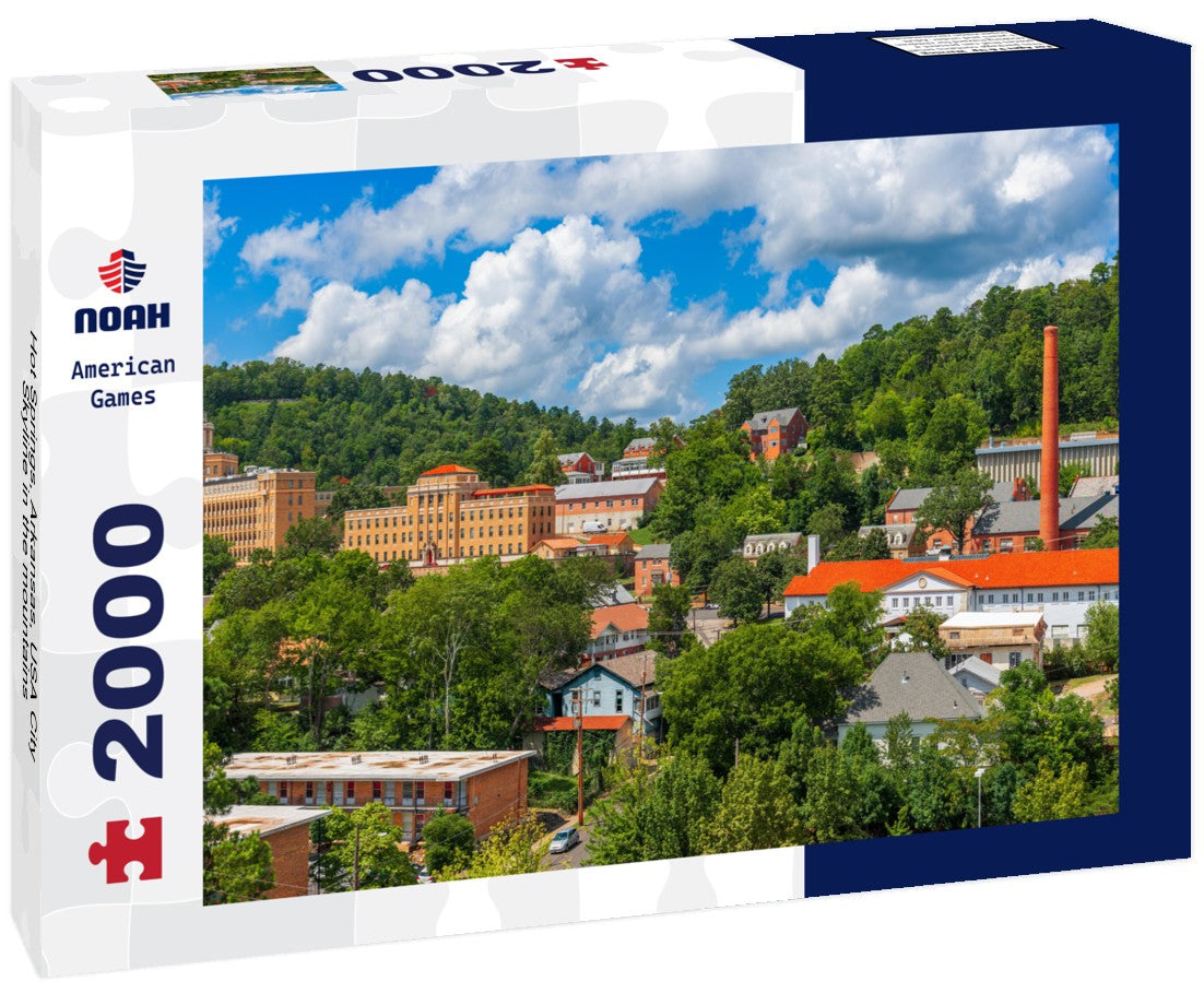 Hot Springs, Arkansas, USA City Skyline in the mountains 2000pc Puzzle