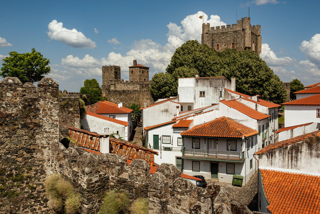 the tower of the castle “Castelo de Bragança”, surrounded by white houses with red roofs, district of Bragança, Montesinho, Portugal 2000pc Puzzle