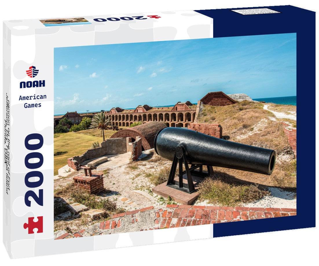 cannon on the roof of Fort Jefferson, Dry Tortuga Island, Florida, USA 2000pc Puzzle