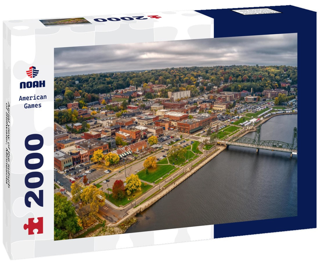 Aerial view of the suburb of Stillwater, Minnesota 2000pc Puzzle