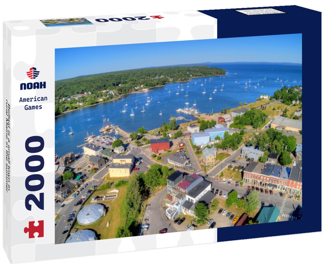 Belfast is a small town in rural Maine in the summer 2000pc Puzzle