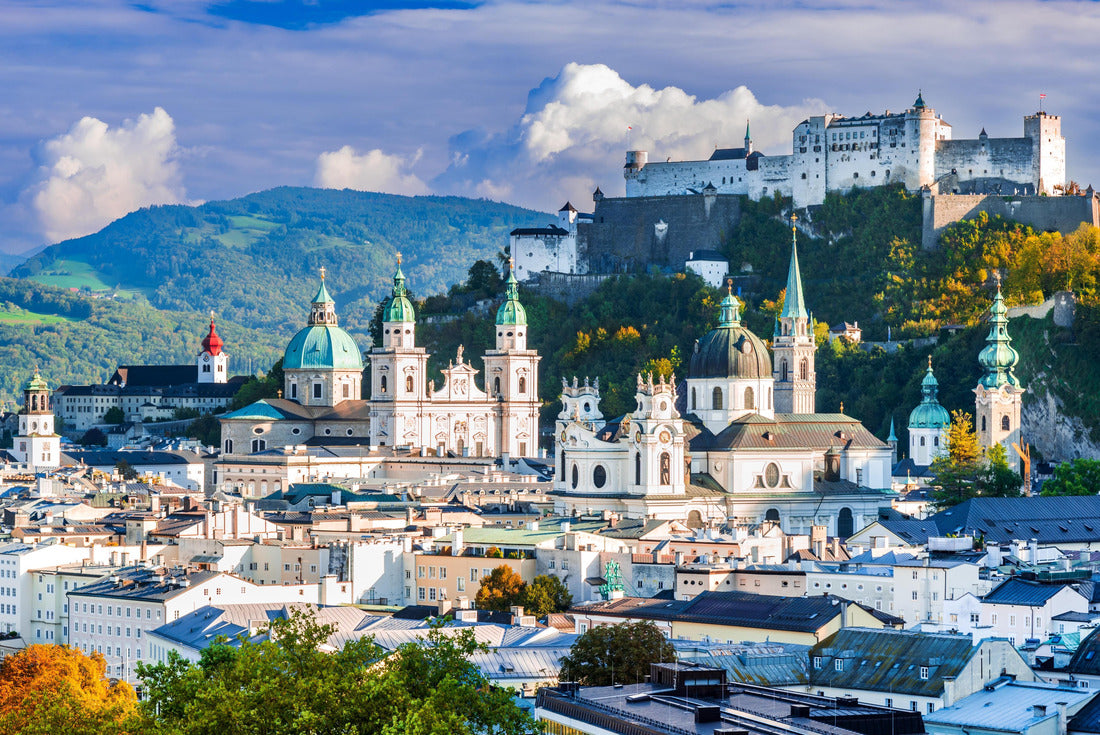Salzburg, Austria. Beautiful view of Salzburg skyline with Hohensalzburg Fortress in autumn, Salzburg, Salzburger Land, Austria 2000pc Puzzle
