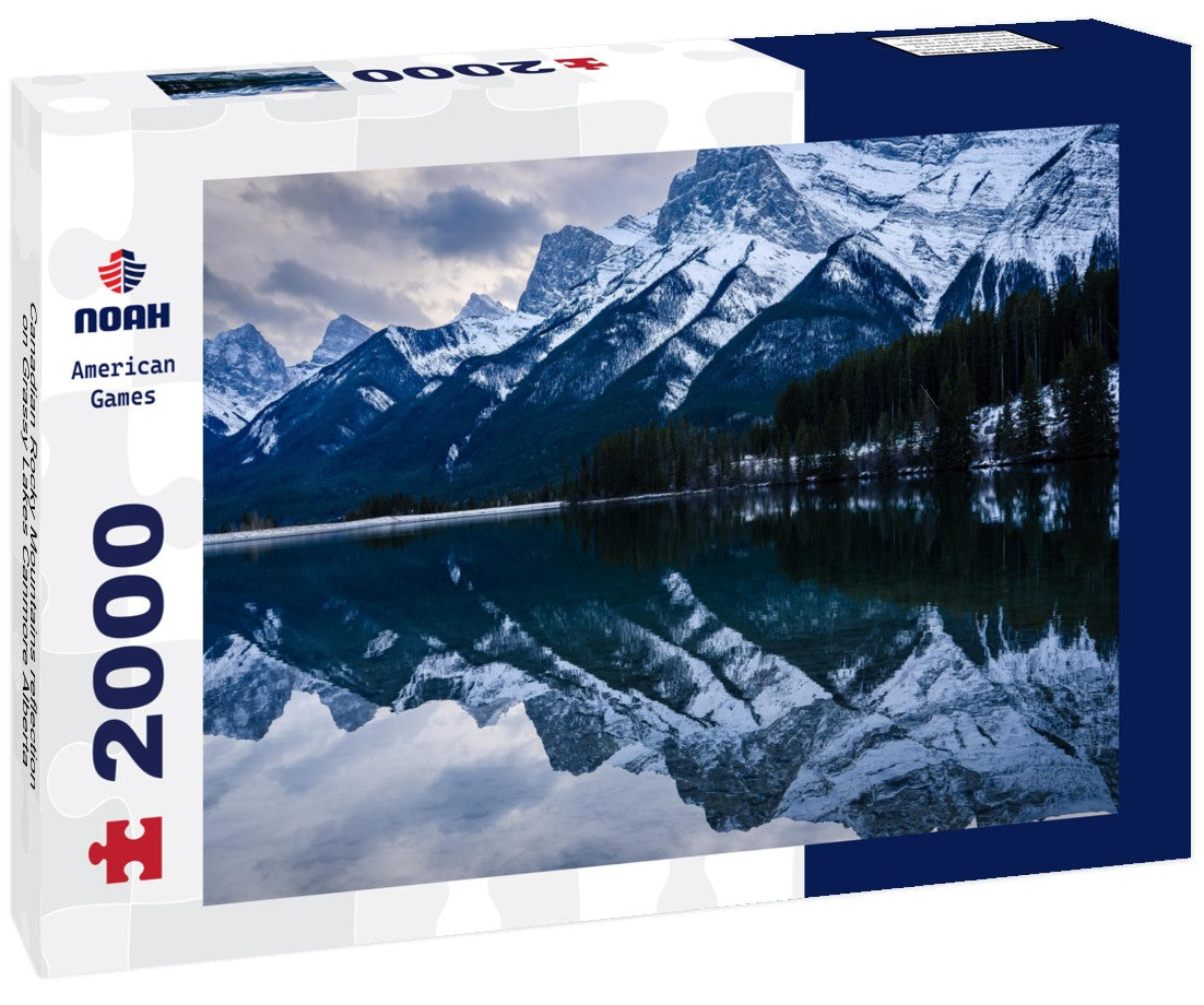 Canadian Rocky Mountains reflection on Grassy Lakes Canmore Alberta 2000pc Puzzle