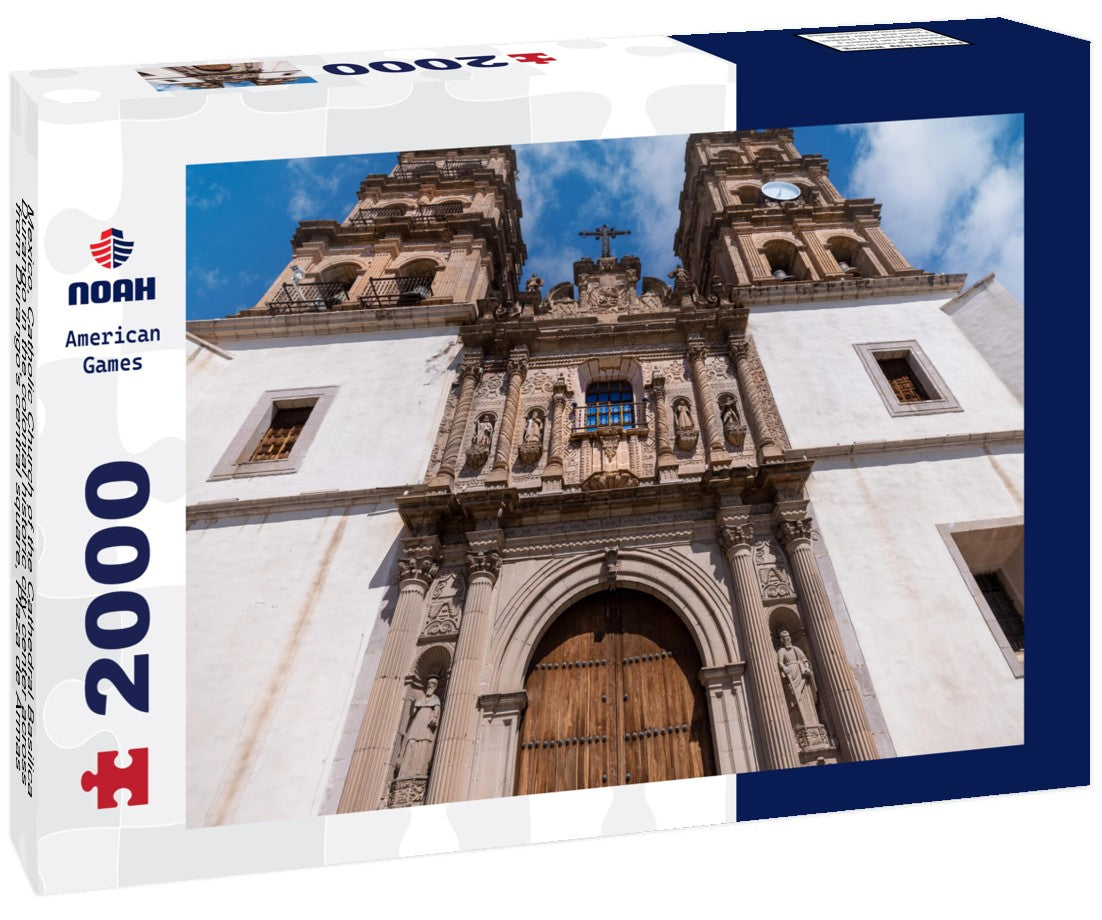 Mexico, Catholic Church of the Cathedral Basilica Durango in the colonial historic city center across from Durango's central square, Plaza de Armas 2000pc Puzzle