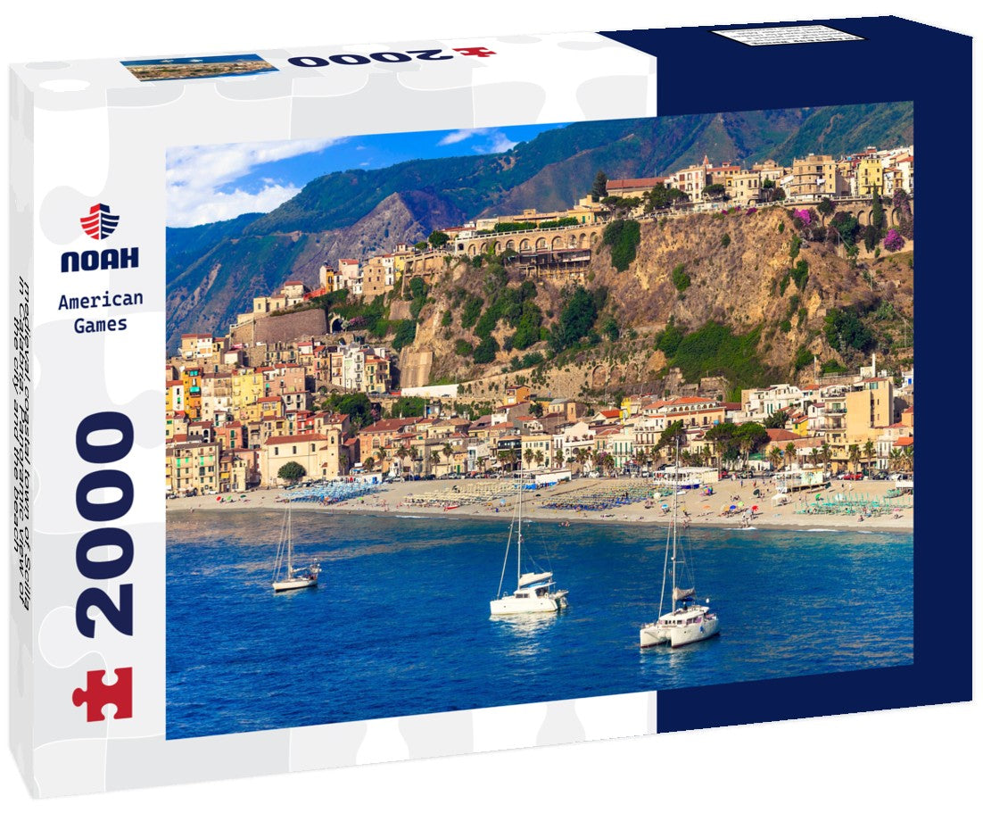 medieval coastal town of Scilla in Calabria. the city and the beach 2000pc Puzzle