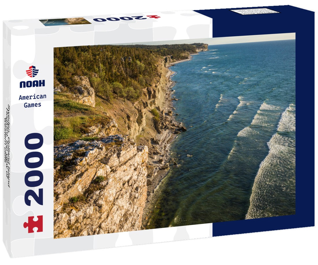 Sweden, Gotland Island, Hogklint, top view of western cliffs 2000pc Puzzle
