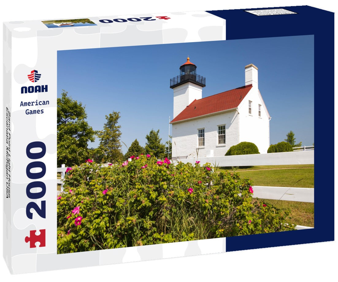 Sand Point Light House, Escanaba Michigan USA 2000pc Puzzle