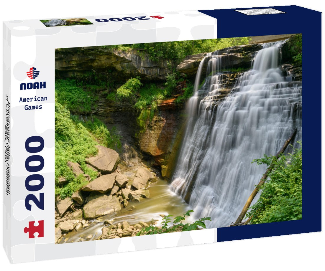 Brandywine falls, waterfall in Cuyahoga Valley National Park, Ohio 2000pc Puzzle
