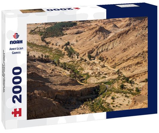 Noah Jigsaw Puzzle View of the Südberg in western Tunisia near the Sahara - Province of Tozeur - Tunisia 2000 pieces