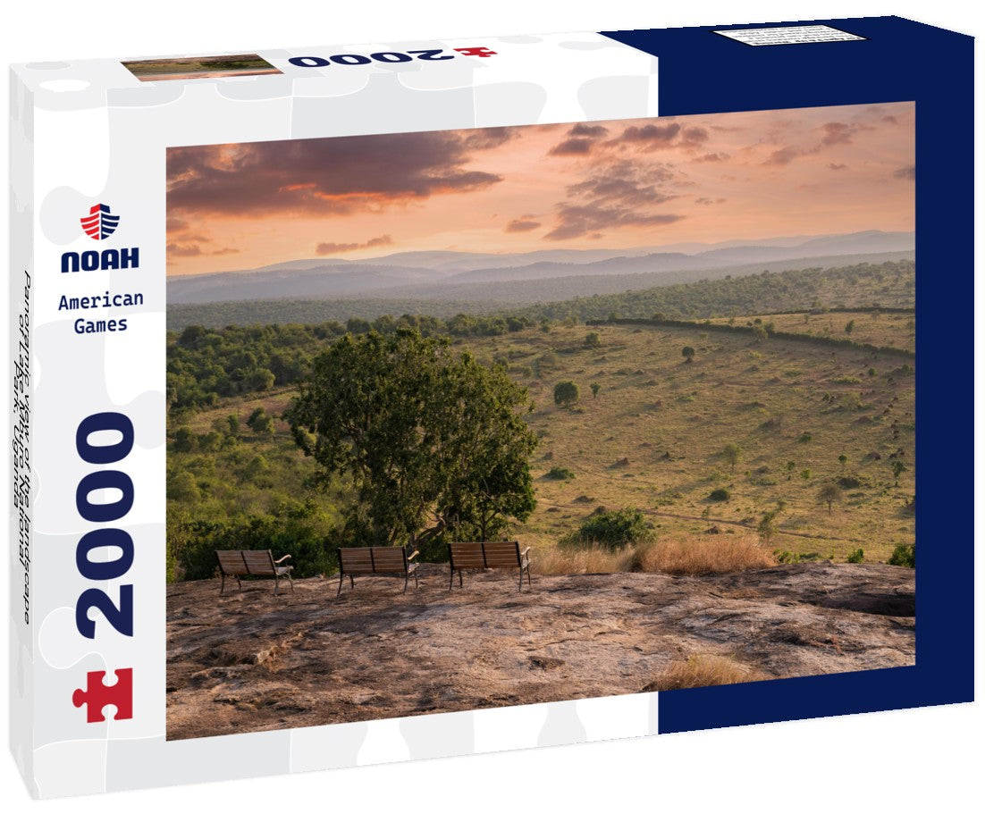 Noah Jigsaw Puzzle Panoramic view of the landscape of Lake Mburo National Park, Uganda 2000 pieces