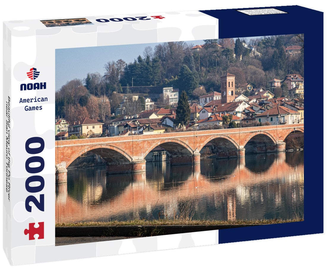 Beautiful view of the Po River near San Mauro Torinese 2000pc Puzzle