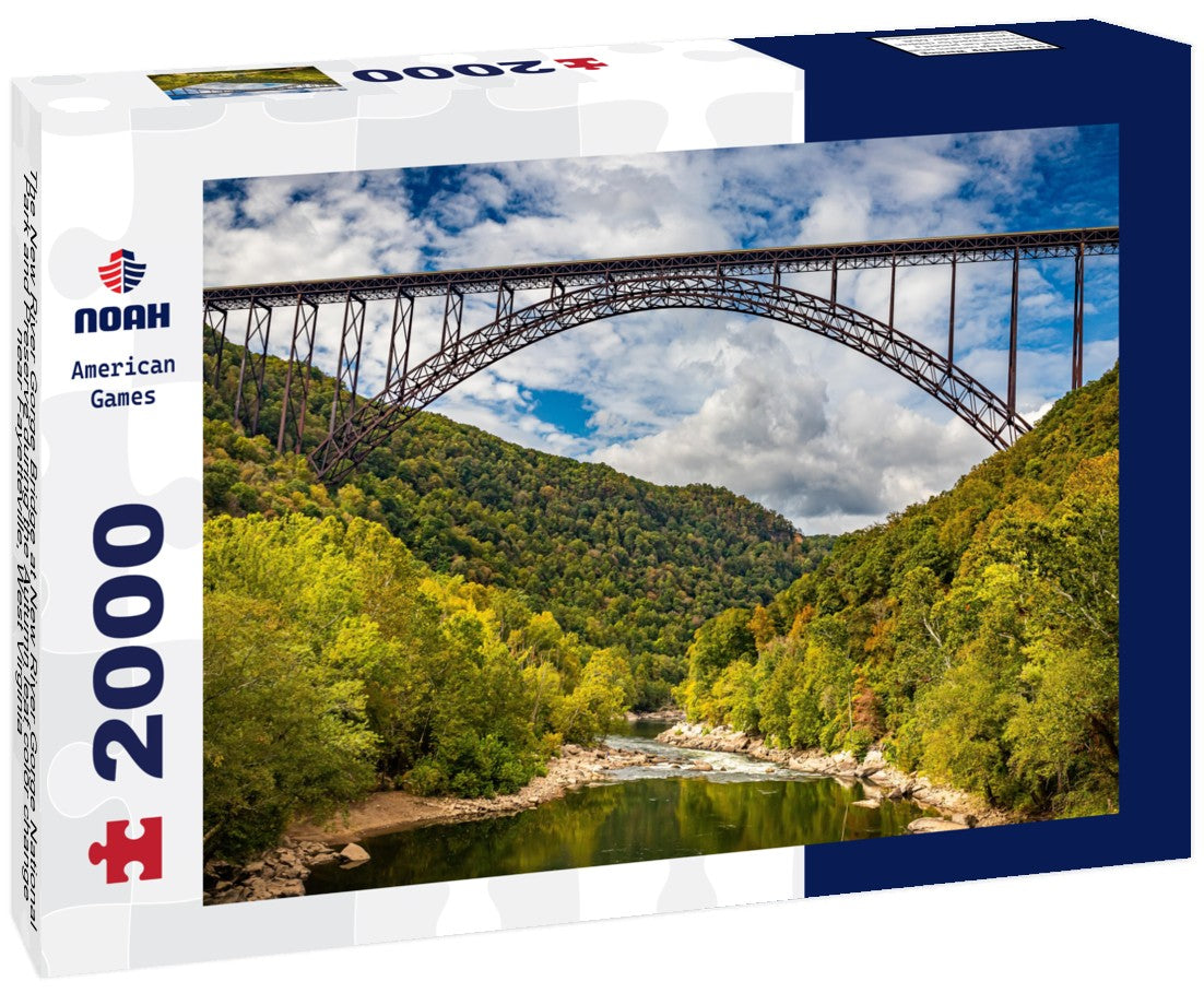 Noah Jigsaw Puzzle The New River Gorge Bridge at New River Gorge National Park and Preserve during the Autumn leaf color change near Fayetteville, West Virginia 2000 pieces
