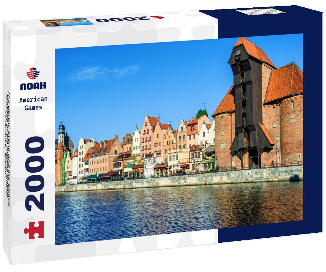 The Zuraw Crane and the Gothic facades of the historic district of Gdansk, Poland 2000pc Puzzle