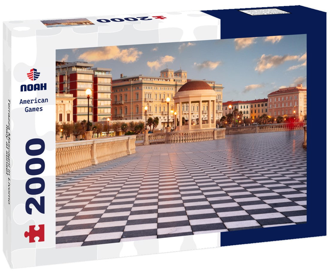 Terrazza Mascagni in Livorno, Italy at sunset 2000pc Puzzle