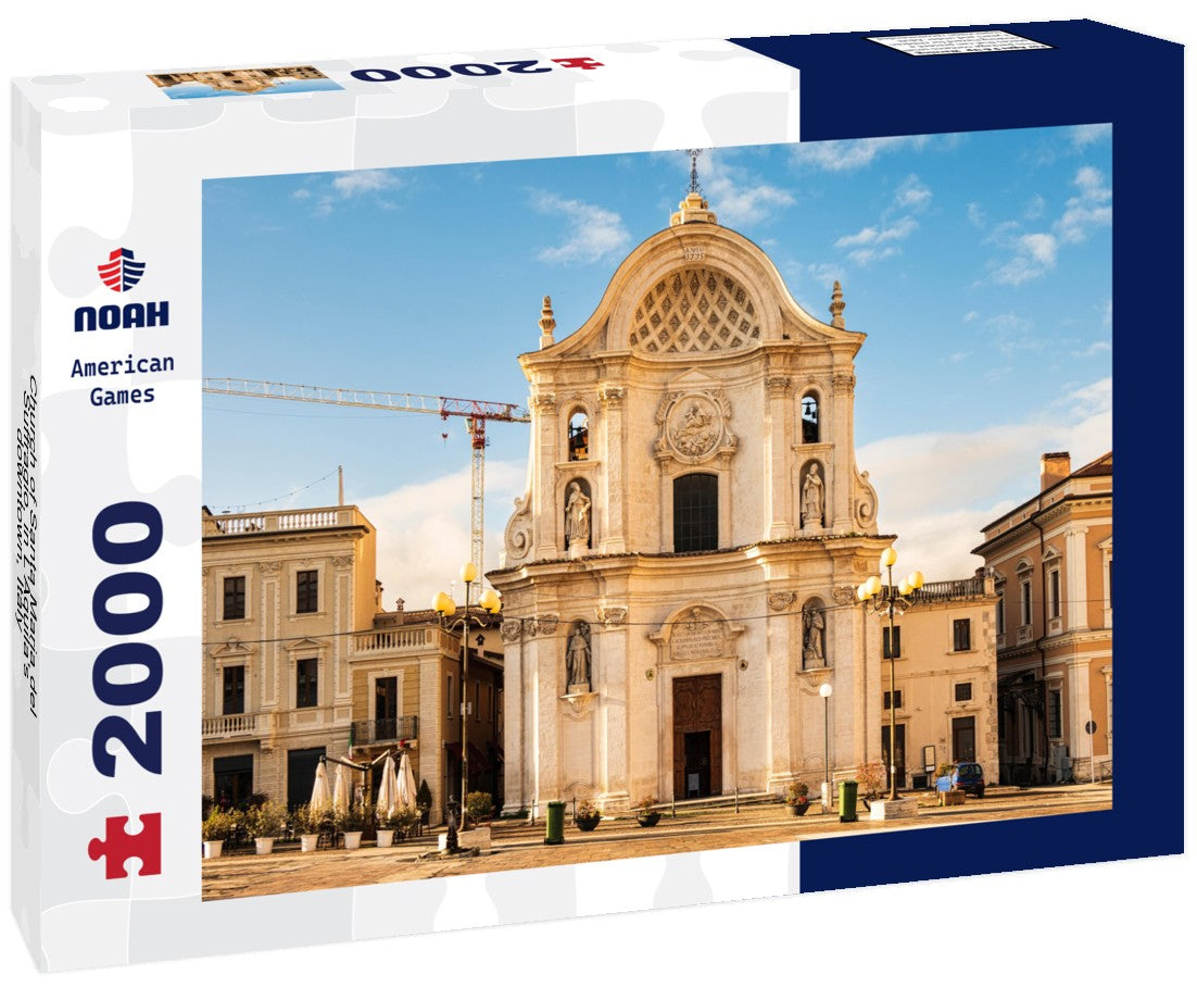 Church of Santa Maria del Suffragio, in L'Aquila's downtown, Italy 2000pc Puzzle