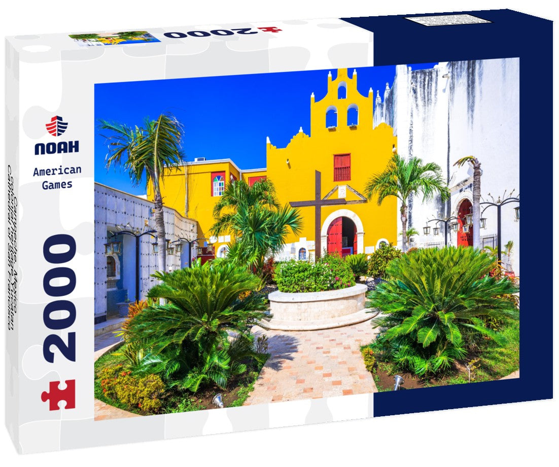 Campeche, Mexico - colonial heritage Yucatan, Cathedral of San Francisco de Campeche, built in 1540 2000pc Puzzle