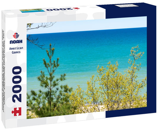 Noah Jigsaw Puzzle Indiana Dunes National Park, Indiana, USA. The views of Lake Michigan and the sand dunes are popular beach and hiking attractions 2000 pieces
