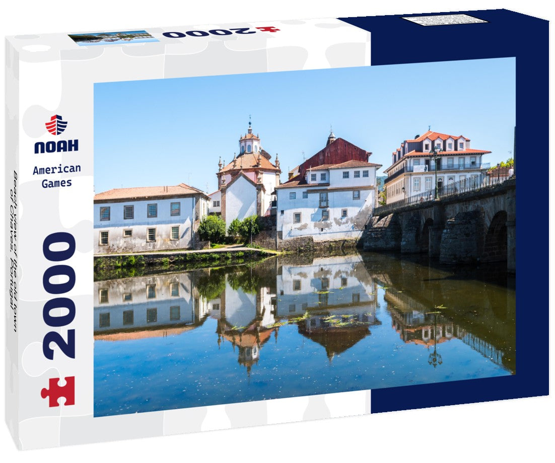 Beach view of the old town of Chaves, Portugal 2000pc Puzzle