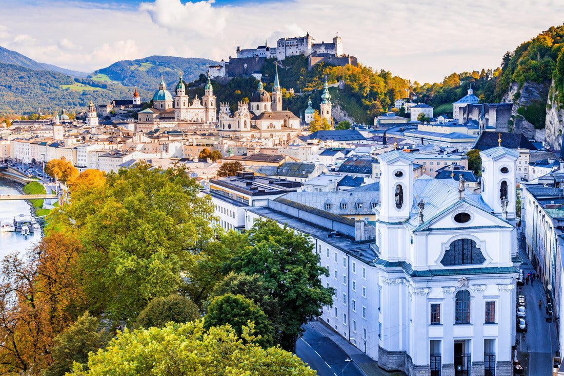 Salzburg, Austria. Beautiful view of the Salzburg skyline with Hohensalzburg and the old town, Salzburger Land, Austria 2000pc Puzzle
