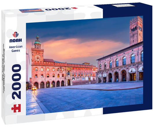 Noah Jigsaw Puzzle Bologna, Italy. Piazza del Nettuno and Piazza Maggiore in Bologna, Italy 2000 pieces