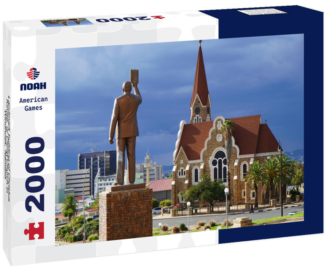 Landmark building of Christus Kirche, or Christ Church in Windhoek, Namibia 2000pc Puzzle
